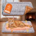Self Warming Cat Bed, Reversible Cooling Mat for Cats, Gray, 18 x 24 Inches