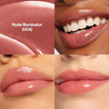 REVLON Super Lustrous Glass Shine Balm, Sheer Glossy Tinted Lip Balm, Hydrating Formula with Hyaluronic Acid, Aloe & Rose Quartz, 004 Nude Illuminator, 0.11 oz
