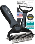 Maxpower Planet Original Pet Grooming Rake - Double-Sided Deshedding Dematting Tool, Undercoat Rake for Dogs & Cats, Extra-Wide Dog Grooming Brush & Deshedder Comb for Long Hair, Reduces Shedding 95%