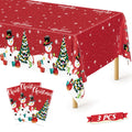 3 Pack Thanksgiving Tablecloths, 108" x 54" Disposable Turkey Table Cloth