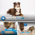 Hyper Pet IQ Treat Lick Mat for Dogs & Cats, Slow Feeder Enrichment Toys | Alternative to puzzle bowls and snuffle play, calming activity eases boredom and stress, spread soft snacks on the surface
