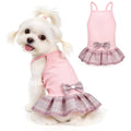 YUDODO Pet Dog Dress for Small Dogs Girl, Pet Summer Clothes with Bowtie | Soft, Stretchy, Breathable, Sleeveless, Cute Princess Pet Dress, For Yorkie Chihuahua Maltese, Purple, S