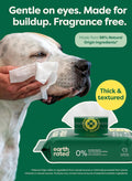 Earth Rated Dog Eye Wipes, Unscented, Removes Dirt & Discharge, 70ct | Vet-Developed, Hypoallergenic Pet Wipes for Dogs & Cats to Remove Dirt & Discharge, Fragrance Free