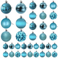 Rose Red 4.0" Large Christmas Balls - Christmas Tree Decoration Ornaments Shatterproof Hanging Balls for Birthday Halloween Holiday Wedding Decorations Set of 4pcs