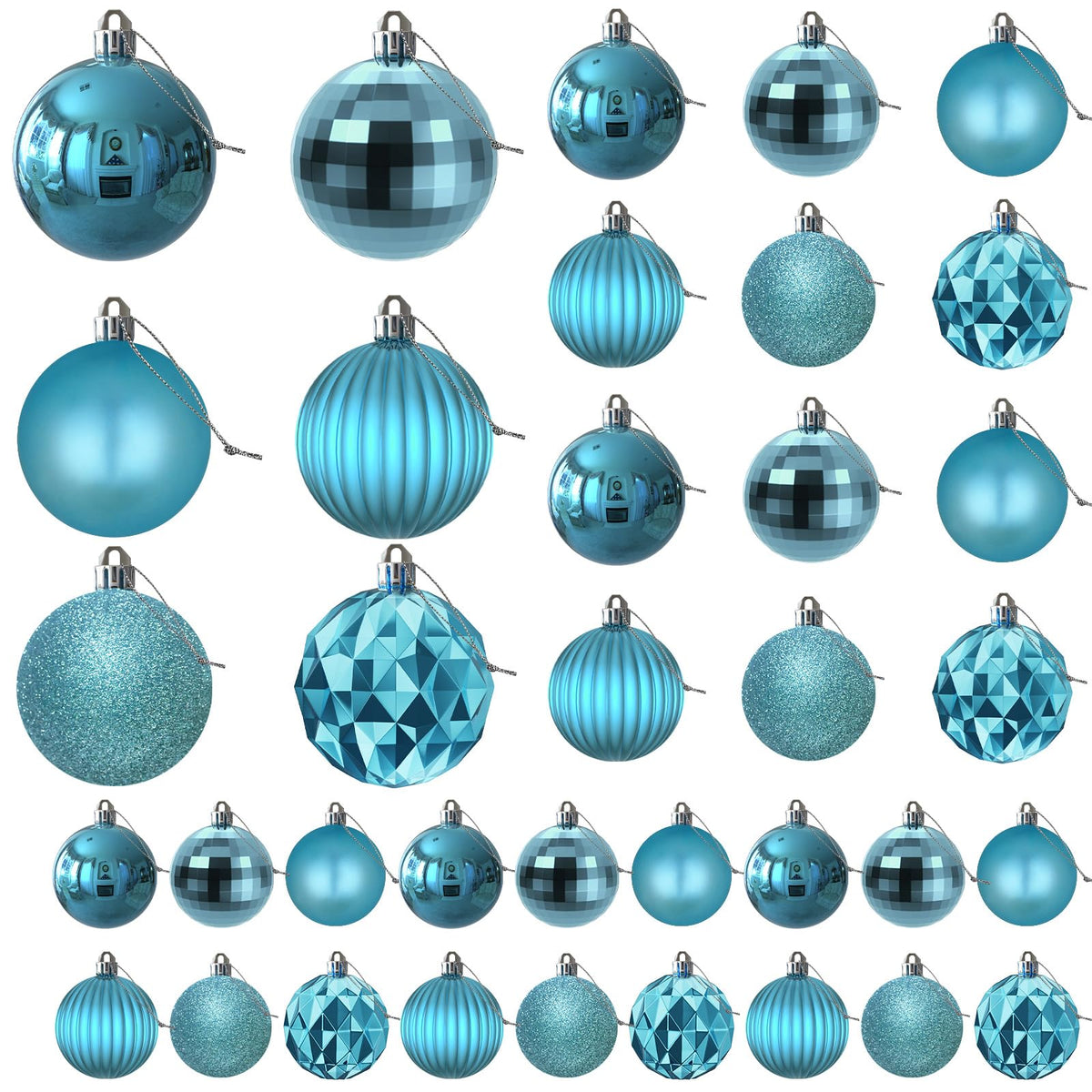 Rose Red 4.0" Large Christmas Balls - Christmas Tree Decoration Ornaments Shatterproof Hanging Balls for Birthday Halloween Holiday Wedding Decorations Set of 4pcs