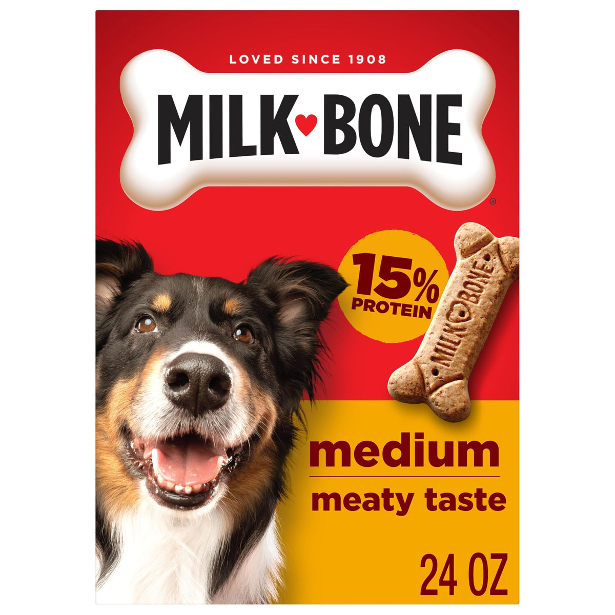 Milk-Bone Crunchy Medium Dog Treats, 10 Lb. Box, Original Beef Flavor