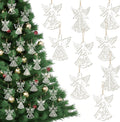 Syhood 30 Pcs Angel Christmas Ornaments Wooden Christmas Tree Decor