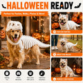 Dog Dinosaur Costume, Glow in the Dark Dinosaur Halloween Costume for Dogs (47.2inch(Big Dog))