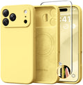 GolbinBox Magnetic for iPhone 16 Pro Max Case, Silicone Cover, Chalk Pink