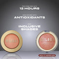 Milani Baked Blush, Updated Powder Blush for Cheeks, Cruelty Free Makeup - Shape, Contour & Highlight Face for a Shimmery or Matte Finish - Luminoso