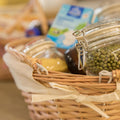 Vintiquewise Natural Wicker Picnic Basket with a Handle for Home and Garden