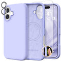 GolbinBox Magnetic for iPhone 16 Pro Max Case, Silicone Cover, Chalk Pink