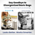 Rubyloo Puffer Dog Travel Bag for Dog Moms, Diaper Bag with Travel Bowls
