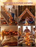 8.5Ft Thanksgiving Turkey String Lights, 10 LED Outdoor with Garland Decor