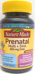 Nature Made Prenatal Vitamins for Women with Folic Acid + DHA, 110 Softgels | Prenatal Vitamin and Mineral Supplement for Daily Nutritional Support, With Folic Acid and 19 Other Nutrients, 110 Day Supply