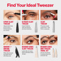 Revlon Expert Slant Tweezer, High Precision For an Easy Hair Removal, Made With Stainless Steel, 1 Count