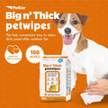 PETKIN Big N Thick PAW Wipes Dog and CAT Wipes