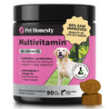 10-in-1 Dog Multivitamin Supplement with Glucosamine & Probiotics - Hip & Joint Support, Digestive Health, Immune Support, Heart & Skin - All-in-One Daily Vitamins & Omega-3s (Peanut Butter, 90 ct)