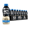 Optimum Nutrition 40g Protein Shake, Vanilla, 14 Fl Oz, 12 Ct | Naturally Flavored, On The Go Complete Protein Drink, Supports Muscle Recovery, 40g of Protein per Serving, Gluten Free
