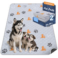 WanpeeGoo Washable Pee Pads for Dogs, Waterproof, 18 x 24 in, 4 Pack, Gray | Super Absorbent, Waterproof and Non-Slip; Washable, Reusable Dog Pads for Crates, Playpens, Floors, Furniture and Travel