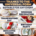 Thanksgiving Napkin Rings Set of 12 Gold Leaf, Christmas Napkin Rings