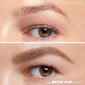 Kosas Brow Pop Nano Ultra-Fine 1mm Eyebrow Pencil with Spoolie, Taupe | Ultra-fine 1mm brow pencil with a spoolie to create precise, hair-like strokes for natural-looking definition.