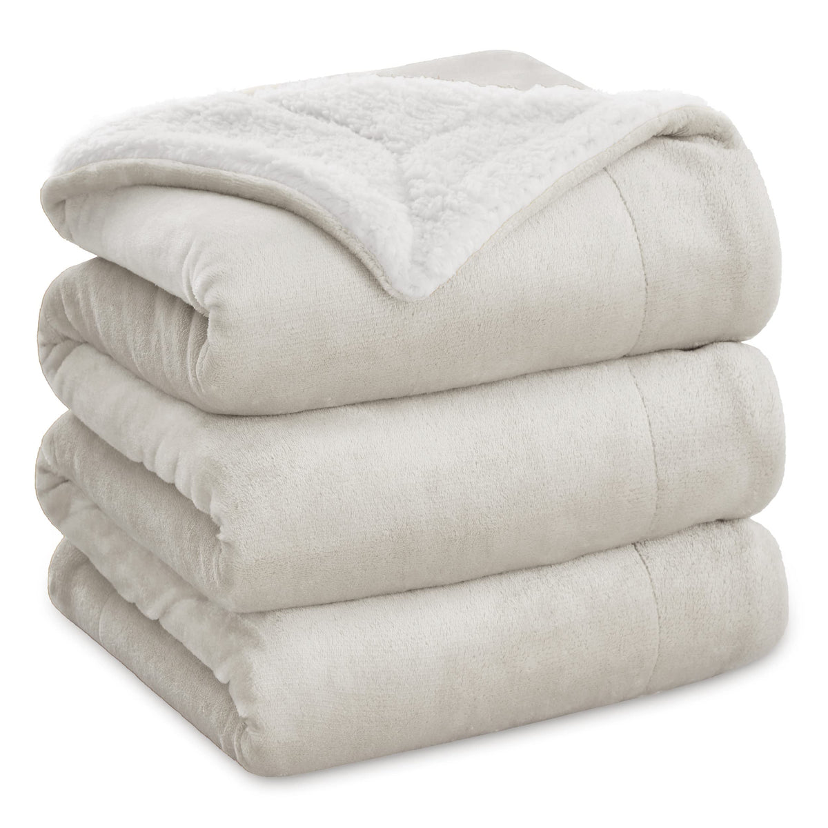 Bedsure GentleSoft Sherpa Fleece Throw Blanket for Couch, Non-Heated, Thick and Warm Throw for Women and Men, Soft Fuzzy Plush Weight Blanket for Winter, Navy, 50x60 Inches