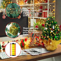 23 in Small Christmas Tree with Lights, Mini Tabletop Tree Desk Decor