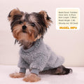 Cozy Pet Fleece Sweater, Double Velvet Winter Dog Clothes, Purple and Cream, Set of 2 (Navy Blue+Grey, X-Small)
