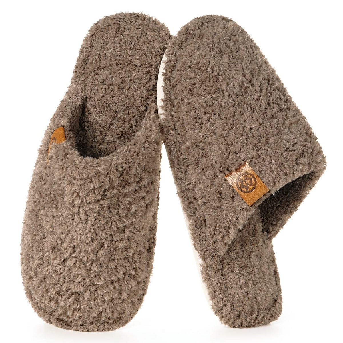 Men's Cozy Slippers Warm Fuzzy Slip On House Slippers | Memory Foam,Anti-slip,Lightweight
