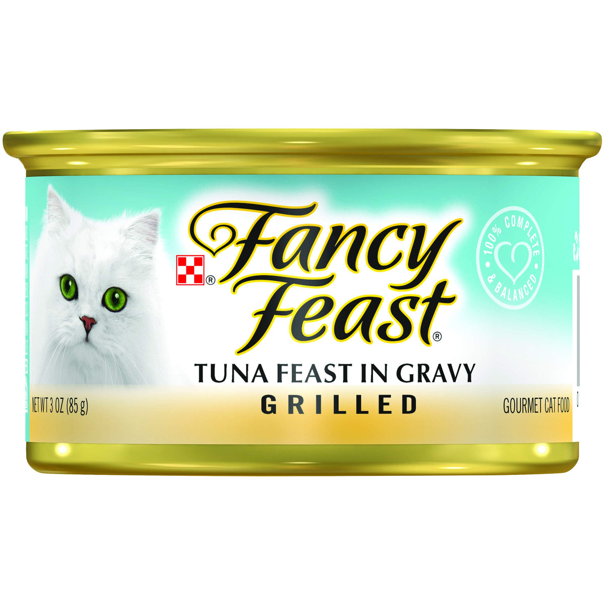 Purina Fancy Feast Gravy Lovers Poultry and Beef Grilled Gourmet Wet Cat Food Variety Pack - (Pack of 30) 3 oz. Cans