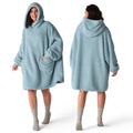 Bedsure Soft Wearable Blanket Hoodies for Women, Grey, Standard