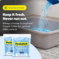 PetSafe ScoopFree 4.3 lb Bags (2 Pack) Premium Crystal Cat Litter - Outperforms Clay Litter - Refill Packs - Reusable Tray Compatible - Fresh Scent