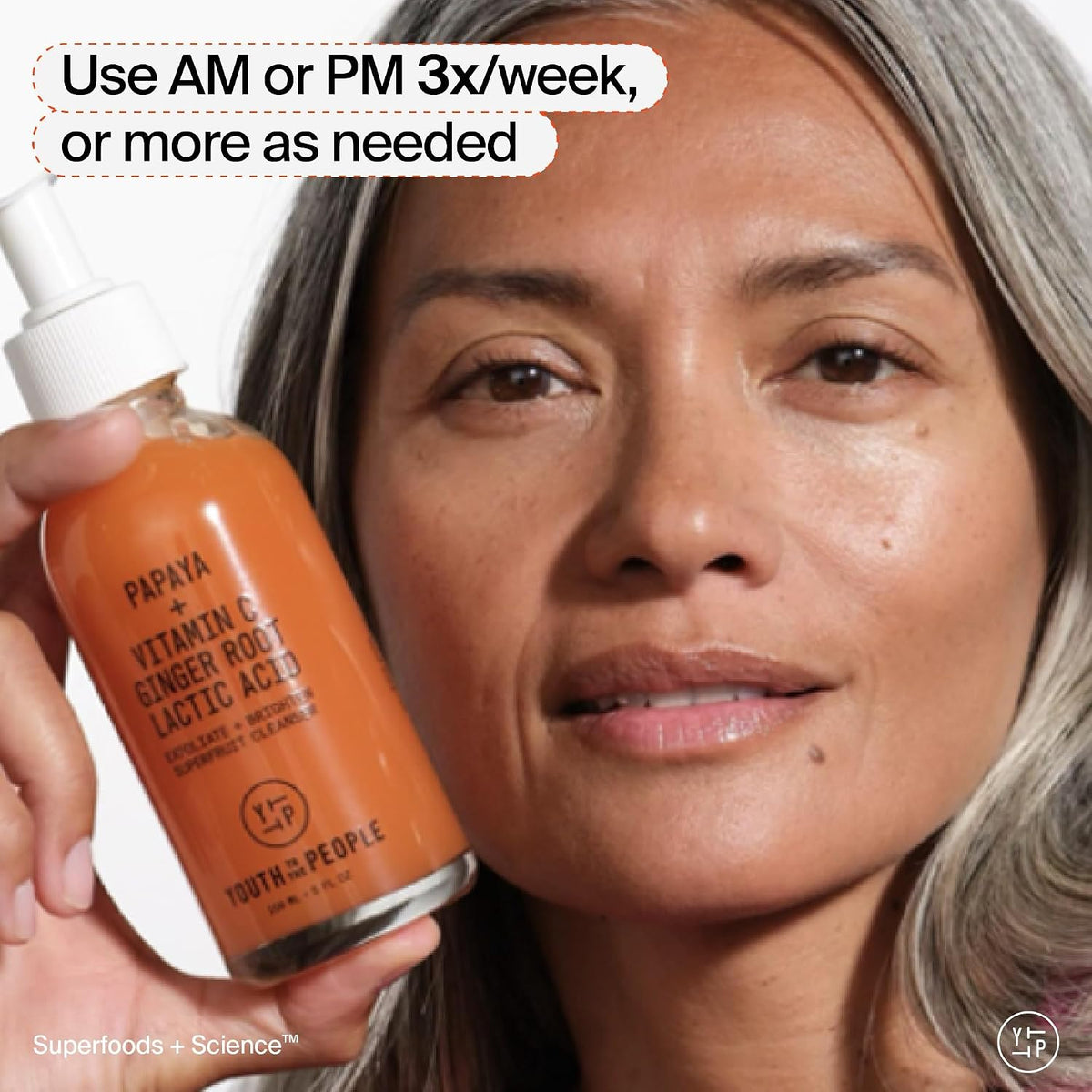Youth To The People Superfruit Facial Cleanser - Papaya + Vitamin C Gentle Exfoliating Face Wash, Cellular Skin Renewal with AHA + BHA, Evens Skin Tone & Texture for Soft + Radiant Skin, Sulfate-free