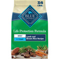 Blue Buffalo Life Protection Formula Lamb & Brown Rice Adult Dry Dog Food, Supports Immunity with Antioxidant-Rich LifeSource Bits, Promotes Healthy Muscle Development, Skin & Coat Health, 15 lbs.