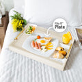 ATZYmolin 17"x12" Leather Serving Tray, Gold Handle Vanity Platter, Beige