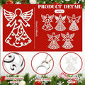 Syhood 30 Pcs Angel Christmas Ornaments Wooden Christmas Tree Decor