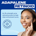 Differin Acne Treatment Gel, 90 Day Supply, Retinoid Treatment for Face with 0.1% Adapalene, Gentle Skin Care for Acne Prone Sensitive Skin, 45g Pump (Packaging May Vary)