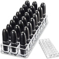 byAlegory Premium Beauty Organization Acrylic Lipstick Organizer & Beauty Container 24 Space Storage (Clear)