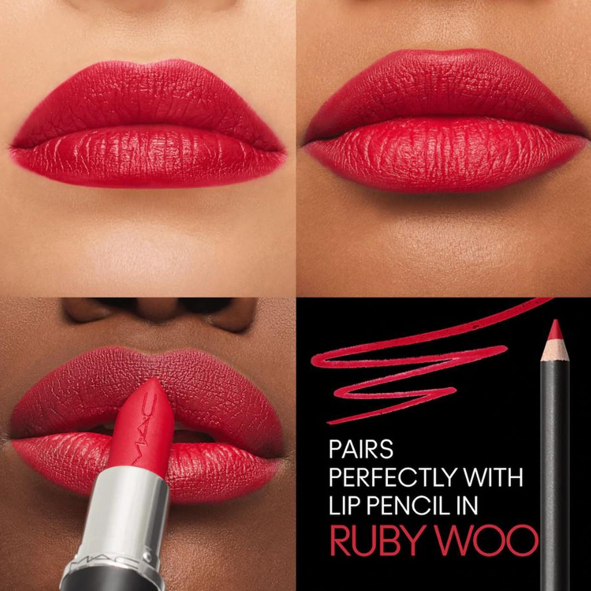 Macximal Silky Matte - Ruby Woo by MAC for Women - 0.11 oz Lipstick