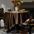 Christmas Gold Velvet Table Cloth Rectangle Table Fall French Table Cloth