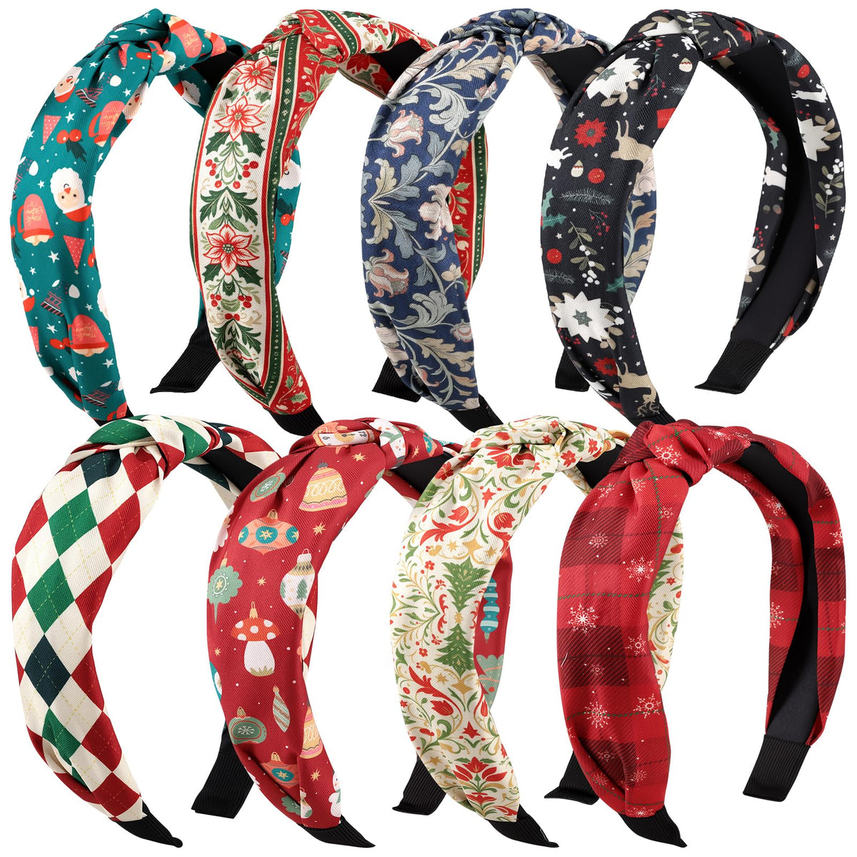 obeoby 8 Pack Halloween Headbands, Halloween Hair Accessories Gifts