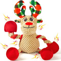 Christmas Squeaker Dog Toys Interactive Durable Dog Chew Toys Reindeer Plush Toy for Puppy Small Dogs Medium Dogs and Large Dogs Birthday