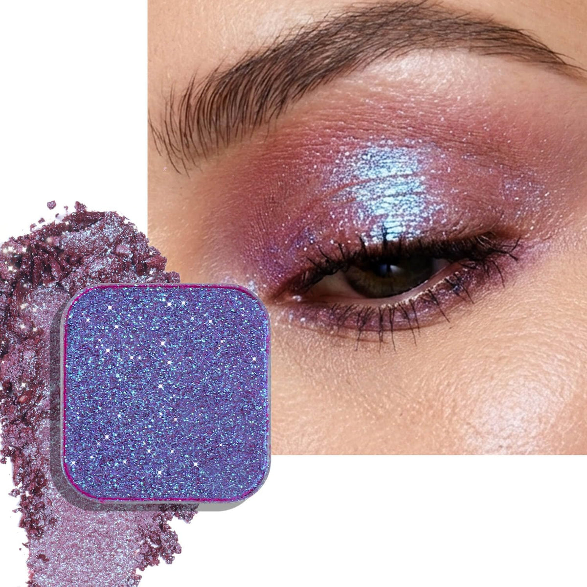 Chameleon Duochrome Eyeshadow, Mauve Taupe with Blue-Green Shift