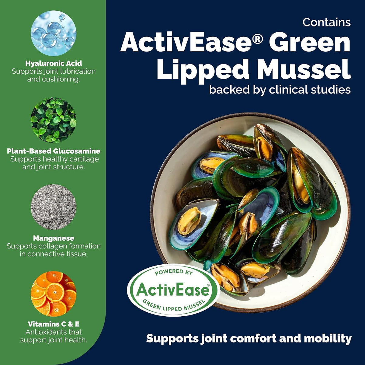 YuMOVE Small Dog Hip & Joint Supplement Soft Chews, ActivEase Green Lipped Mussel, Glucosamine for Dogs, Hyaluronic Acid & Omega 3 - Hickory Seafood Flavor - 60 Chews (Small/Medium Dogs)