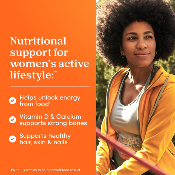 One A Day Multivitamin for Women- Daily Vitamins for Woman with Biotin, Calcium, Folic Acid, Iron & Zinc, Complete Women’s Vitamins, 200 Ct (Packaging May Vary)