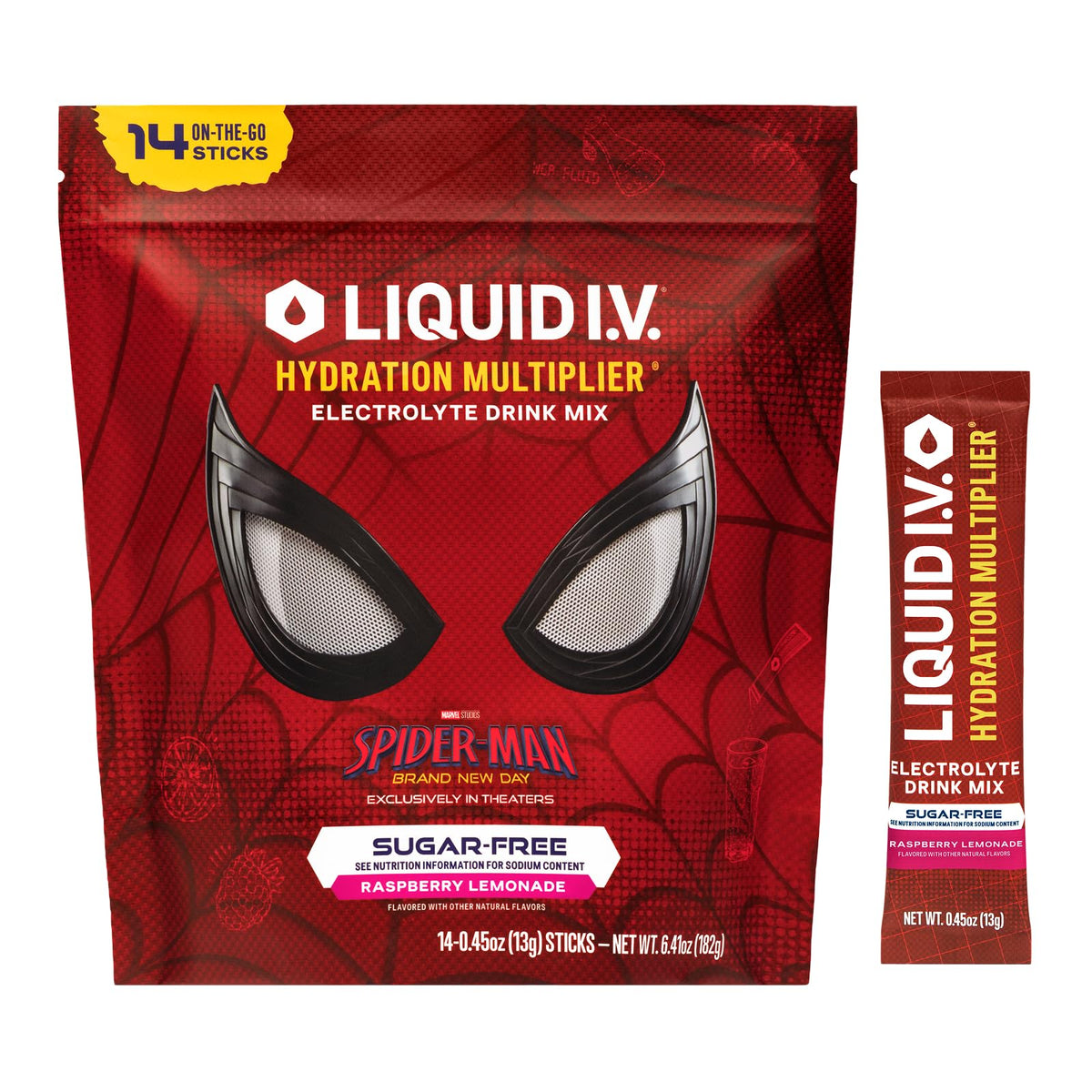Liquid I.V. Hydration Multiplier Sugar-Free - Lemon Lime | Electrolyte Powder Drink Mix | 1 Pack (14 Servings)