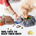 Nocciola 7 in 1 Thanksgiving Turkey Dog Toys, Squeaky Stuffed Soft Interactive Cognitive Enrichment Hide and Seek Dog Chew Toys for Large Medium Small Dogs, Cute Plush Pet Supplies 7 Packs