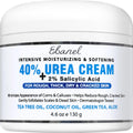 Ebanel Urea Cream 40% plus Salicylic Acid 2% for Dry Cracked Feet Skin | Deeply Moisturizes & Softens Dry Cracked Heels, Feet, Knees, Elbows, Hands, Rough Dead Skin Callus Remover Toenail Softener