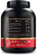 Optimum Nutrition Gold Standard 100% Whey Protein Powder, Extreme Milk Chocolate, 5 Pound (Packaging May Vary) | 24g of 100% Whey Protein Powder Per Serving, with BCAAs, Gluten Free, Banned Substance Tested, Easy Mixing, Muscle Support
